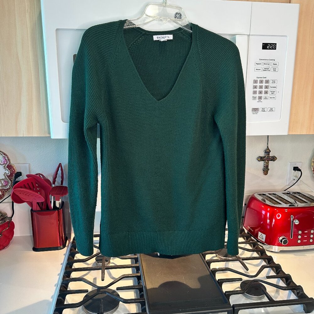 Athleta Green long sleeved soft sweater M